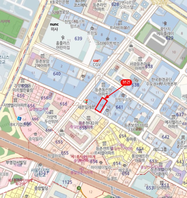 서울특별시 강서구 등촌동 641-10 퀸즈오피스텔 제7층 제703호