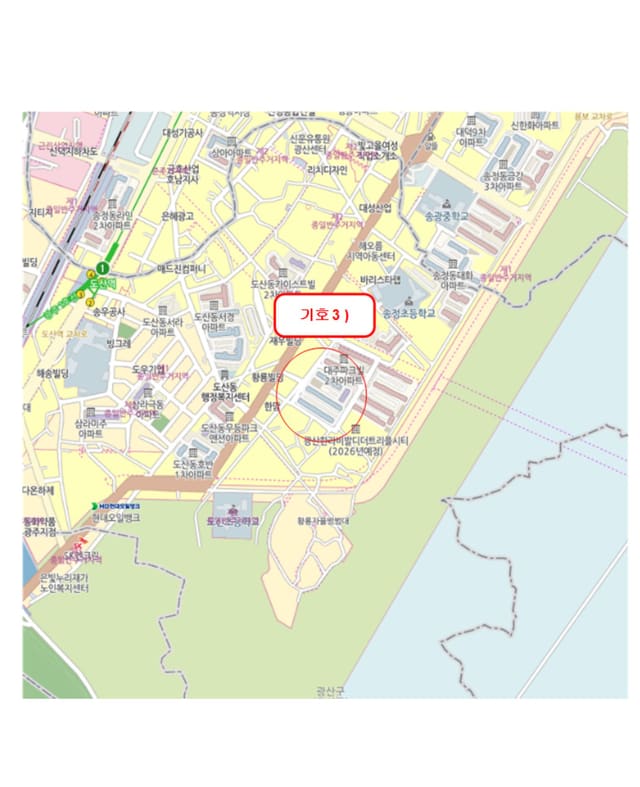 광주광역시 광산구 도산동 782 외 4필지 호반아파트 제203동 제1층 제107호