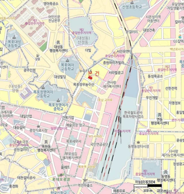 전라남도 목포시 호남동 400 (토지 지분) 및 400 제1호 (건물 지분)