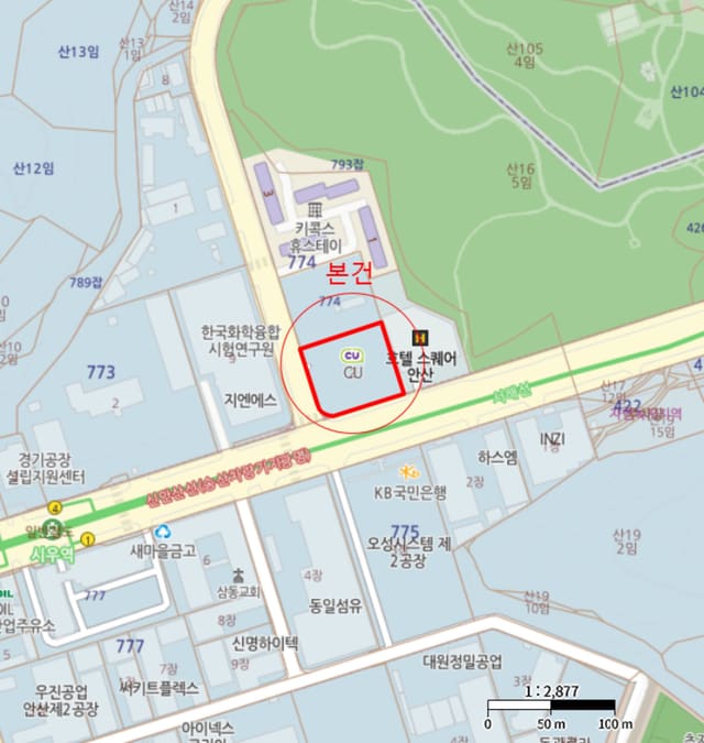 경기도 안산시 단원구 원시동 774-2 태인드림시티오피스텔 제2층 제202호