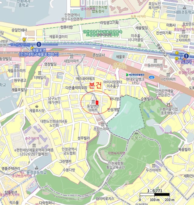 인천광역시 미추홀구 도화동 624-228 제1층 제102호