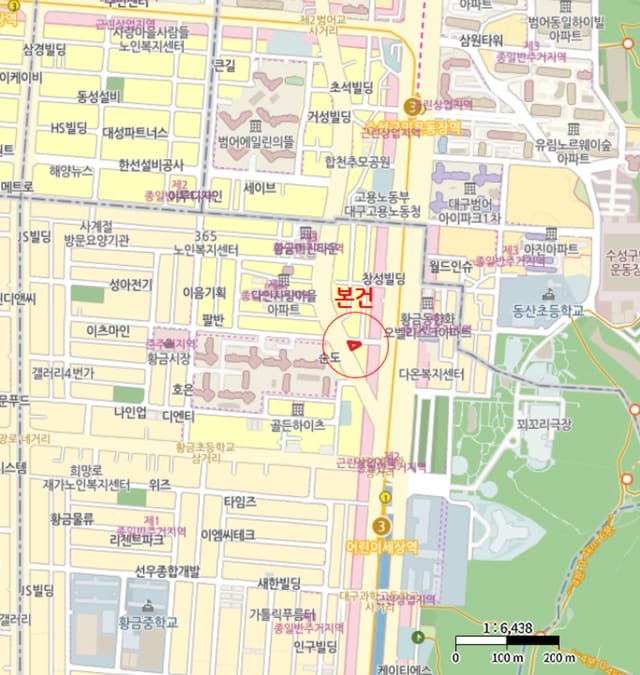 대구광역시 수성구 황금동 683-2 (토지,건물)